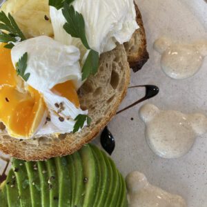 Eggs with Avocado Breakfast Providore Cafe North Hobart