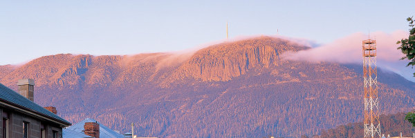 Mount Wellington taken from Salamanca Place